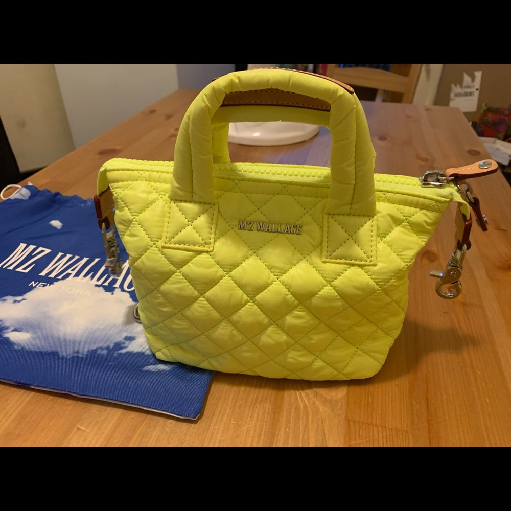 MZ Wallace micro Sutton Neon Yellow Bag -